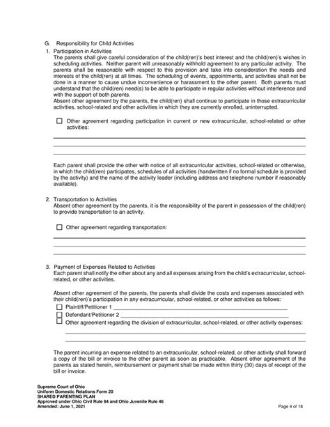 Uniform Domestic Relations Form 20 Download Fillable Pdf Or Fill Online