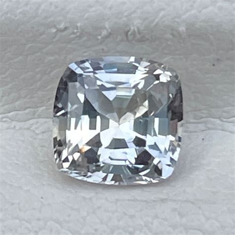 Natural White Sapphire 1.27 Cts Radiant Cut Sri Lanka Loose Gemstone