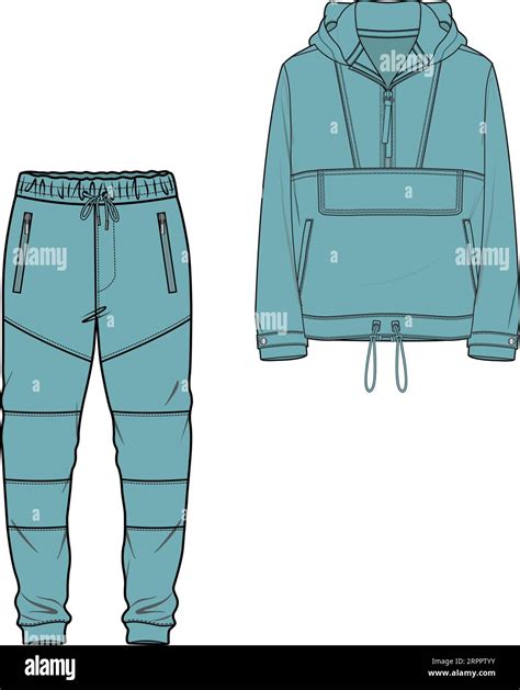 UNISEX WEAR SPORTS WEAR COORDINATE TRACKCUIT TOP AND JOGGER SET VECTOR