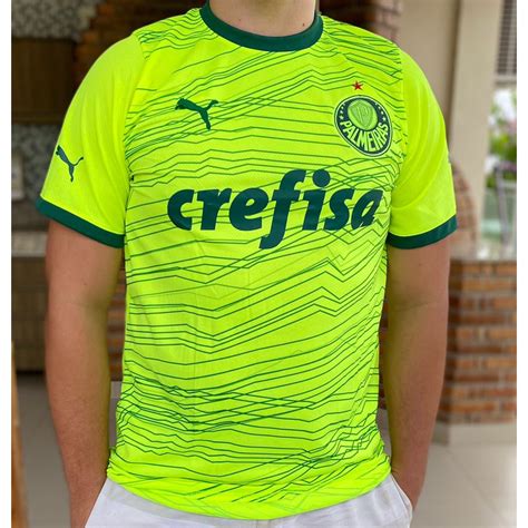 Camisa Palmeiras Uniforme 3 Verde Limão Qualidade Superior Entrega