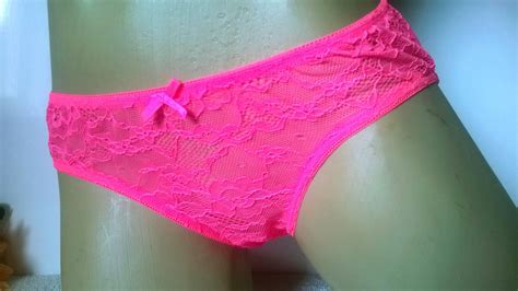 Bright Pink Soft Stretch Lace Bikini Brief Panties Gorgeous Knickers