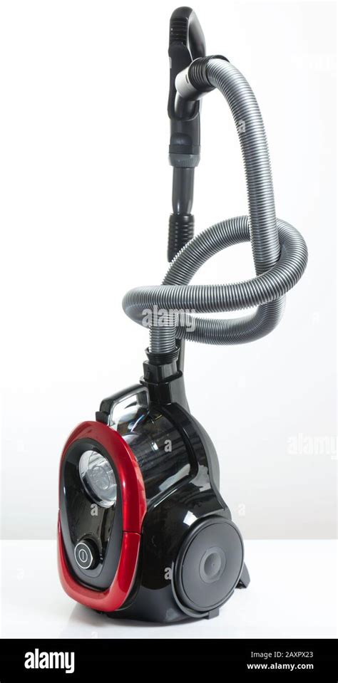 Black And Red Vacuum Cleaner On A White Background Stock Photo Alamy