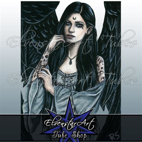 Psp Tube Obisidan Gothic Angel Elvenstarart Elvenstarart