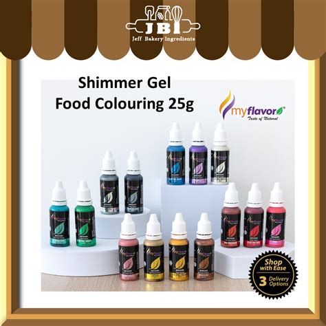 Buy 1 FOC 1 MyFlavor Shimmer Gel Food Colouring 25g My Flavour Colour