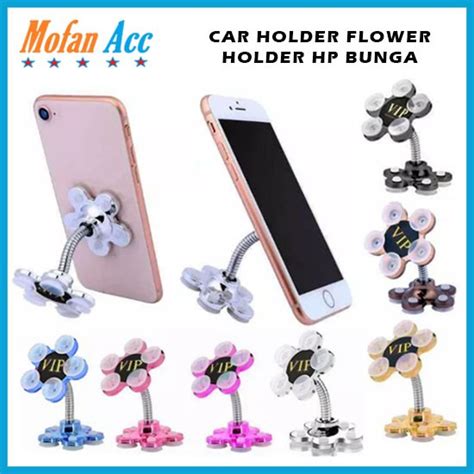 Jual Phone Holder Bunga Flower Stand Gurita Pop Socket Flexible