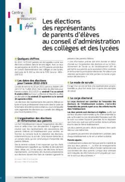 Les élections des représentants de parents d élèves au conseil d