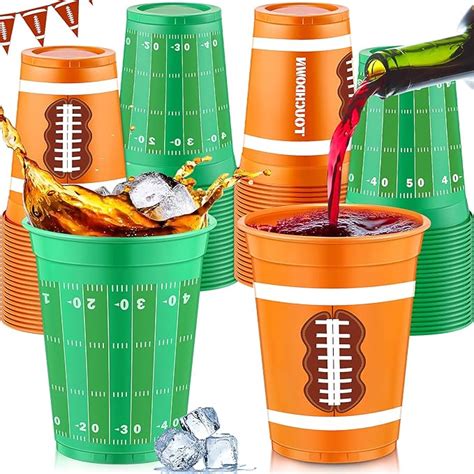 Amazon Dandat Pcs Football Cups Disposable Thick Football