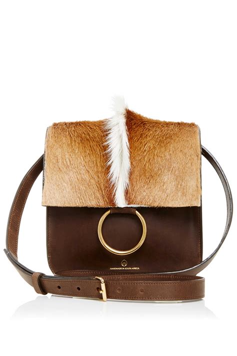 Palma Springbok Leather Crossbody Bag By Brother Vellies Handcrafted