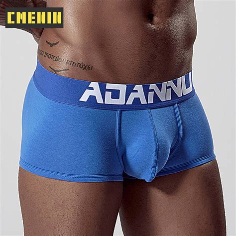 1 Pieces New Brand Cotton Sexy Men Underwear Boxer Trunks Quick Dry