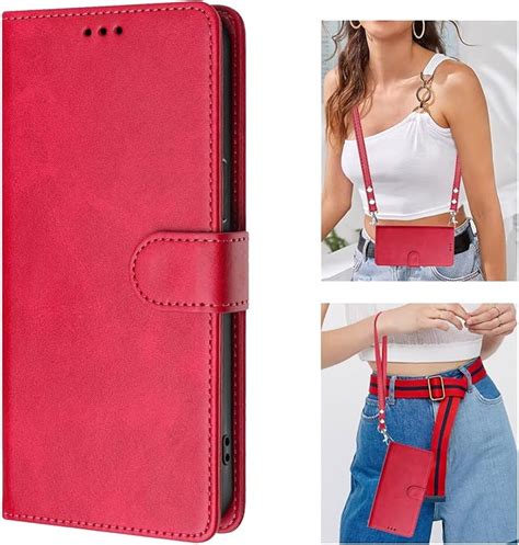 Lehehe Pour Infinix Hot Pro G G Cuir Coque Avec Bandouli Re Et Dragonne Rfid Blocage