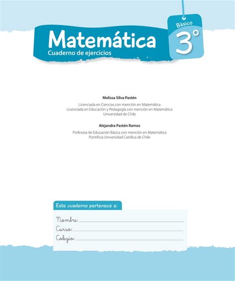 Matemática 3º Cuaderno De Ejercicios Pdf