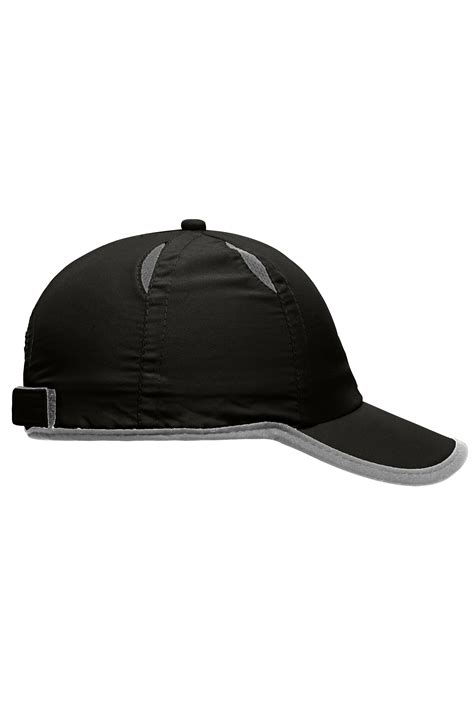 Unisex 6 Panel Micro Edge Sports Cap Blacklight Grey Daiber