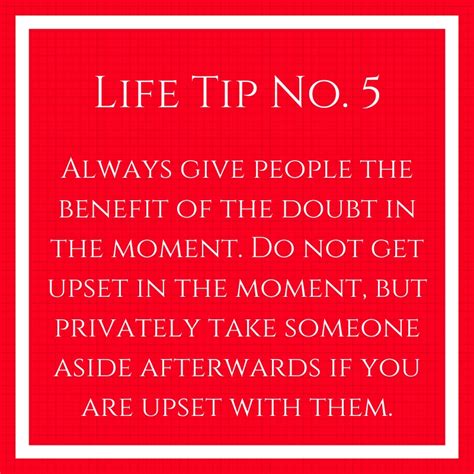 Life Tip No. 5- Benefit of the Doubt | An Historian About Town 