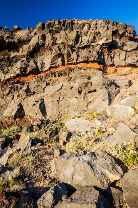 Volcanic rocks stock photo. Image of stone, island, erupt - 99875082