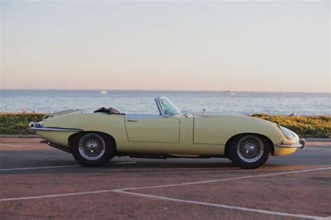 1963 Yellow Jaguar XKE With Spoke Wheels Series 1 Without Matching