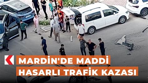 Mardin de maddi hasarlı trafik kazası YouTube