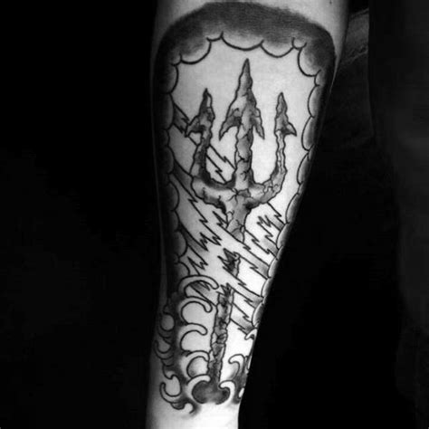 Trident Tattoo Designs For Men Neptune Ink Ideas