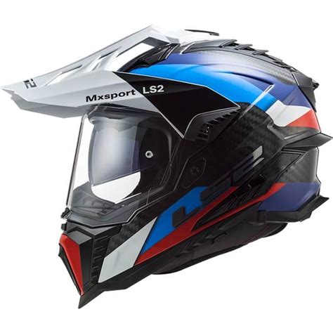 Capacete LS2 MX701 Explorer Carbon Frontier Preto Azul Só Capacetes