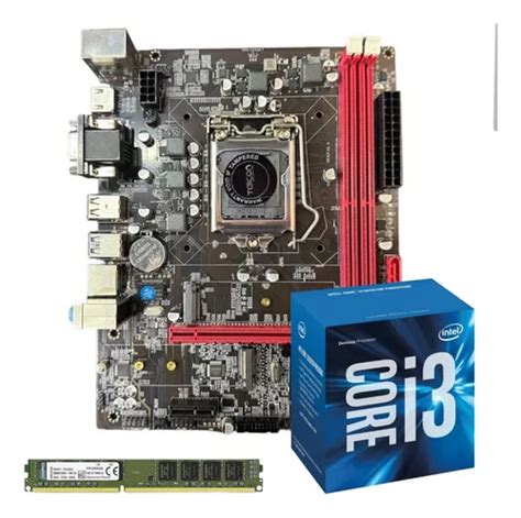 Kit Placa Mãe B250 Processador I3 6100 6ªger 8gb Ddr4