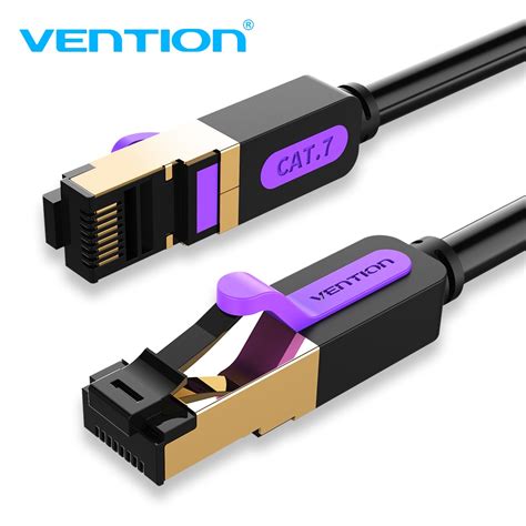 Vention Cat 7 SSTP Ethernet Cable 10Gbps Gold Plated Interface Dual