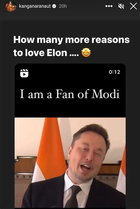 Kangana Ranaut Expresses Admiration For PM Modi And Elon Musk 8217 S