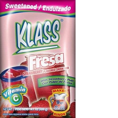 Klass Aguas Frescas Strawberry Flavored Drink Mix Oz Walmart