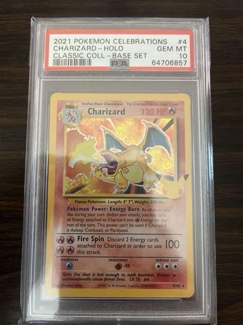 Charizard Holo Psa Pokemon Celebrations Classic Collection Th