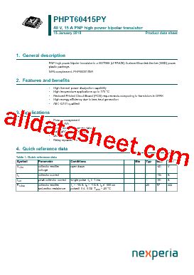 Pab Marking Phpt Py Datasheet Pdf Nexperia B V All Rights