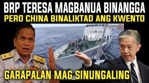 Brp Teresa Magbanua Ulit Binangga Ng Barko Ng China Sa Escoda Shoal