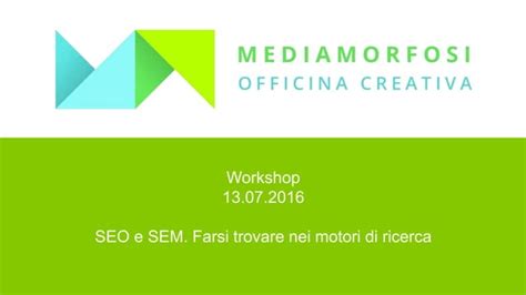 Sem Seo E Sea Principi Di Marketing Sui Motori Di Ricerca Ppt