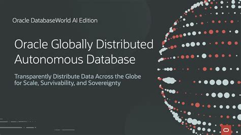 Build Global Scale Apps Using Globally Distributed Autonomous Databases