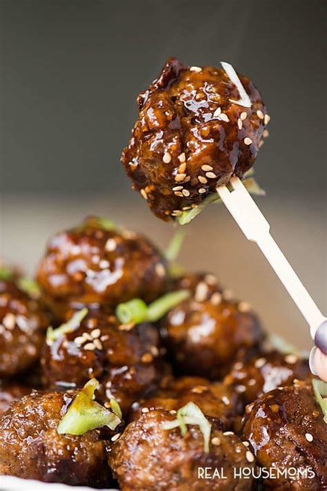 Teriyaki Meatballs Real Housemoms