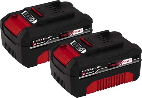 Einhell Originale PXC Twin Pack 4 0 Ah Batterie 18 V Per Tutti I