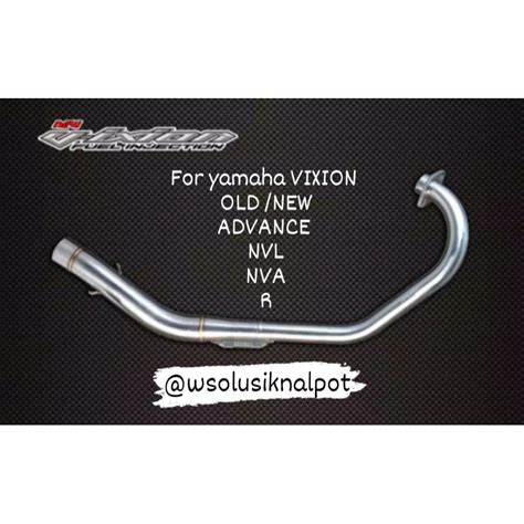 Jual Pipa Leher Header Knalpot Bending Mm Blue For Vixion Old New