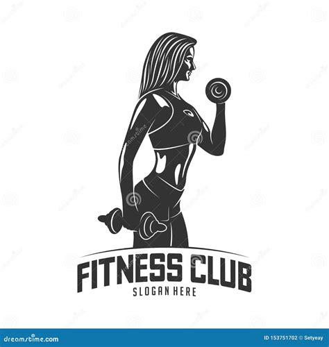 Fitness Vector Logo Design Templatedesign For Gym And Fitness Vector Fitness Club Logo With