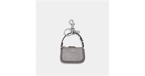 COACH Mini Nolita Bag Charm In Metallic Lyst