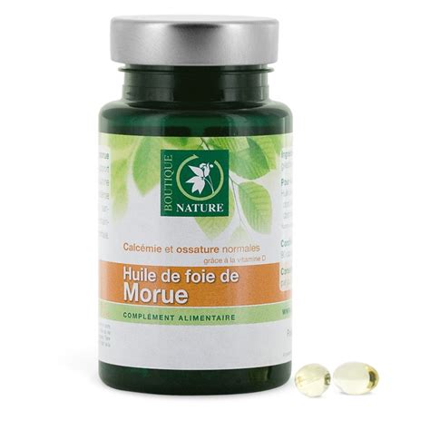 Huile De Foie De Morue 90 Capsules Boutique Nature