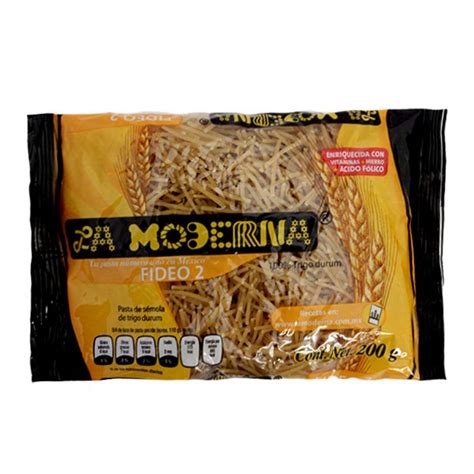 Sopa de fideo 2 La Moderna 200 gr Envío gratis a domicilio