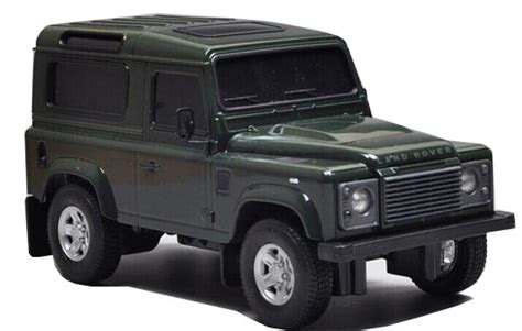 Kids Silver Deep Green 124 Welly Rc Land Rover Defender Toy