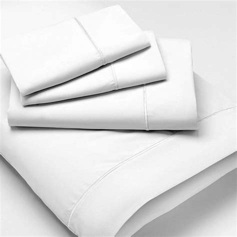 Priceless Home Modal Sateen White Standard Encased Pillowcases Set Of