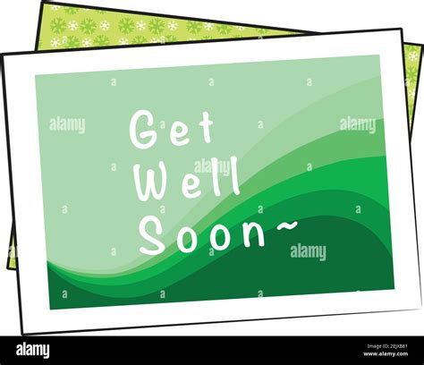 Vector Get Well Soon Card Design Stock Vector Image And Art Alamy