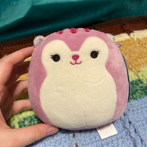 Squishmallows Toys Squishmallows Allina Pink Squirrel Plush Stuffed