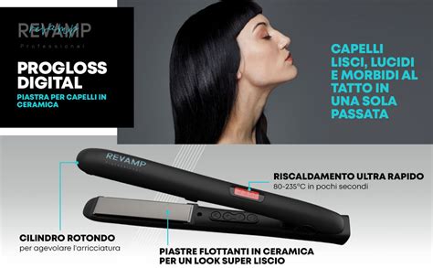 REVAMP Progloss Digital Piastra Per Capelli Professionale In Ceramica