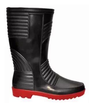 Hillson Welsafe Black Red Plain Toe Gumboots Size At Rs