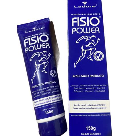 Kit 6 Pomadas Massageadora Fisioforte Fisio Power 150g Bio Instinto