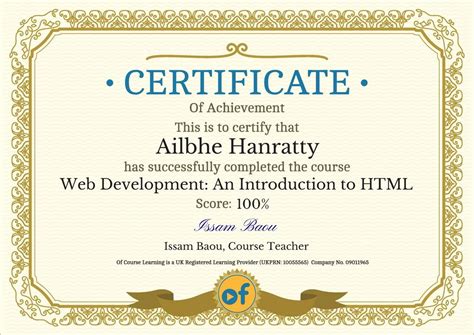 30 Certificate Of Achievement | Example Document Template