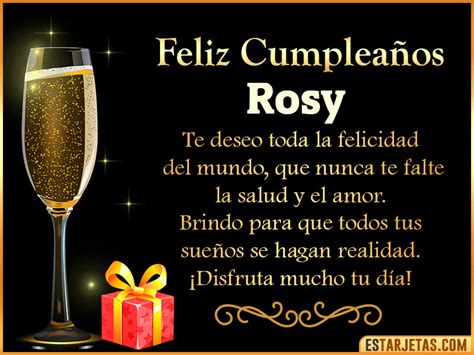 Feliz Cumplea Os Rosy Im Genes Tarjetas Y Mensajes