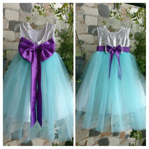 Trendy Party Frock With Big Bow Vestidos Para Niñas Vestido Sirena