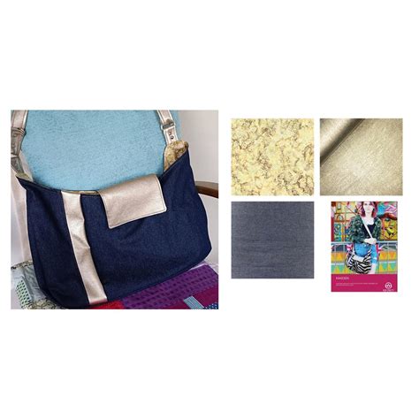 Sew Pretty Sew Mindful Denim And Gold Maiden Bag Kit Instructions And Fabric 15m Sewingstreet