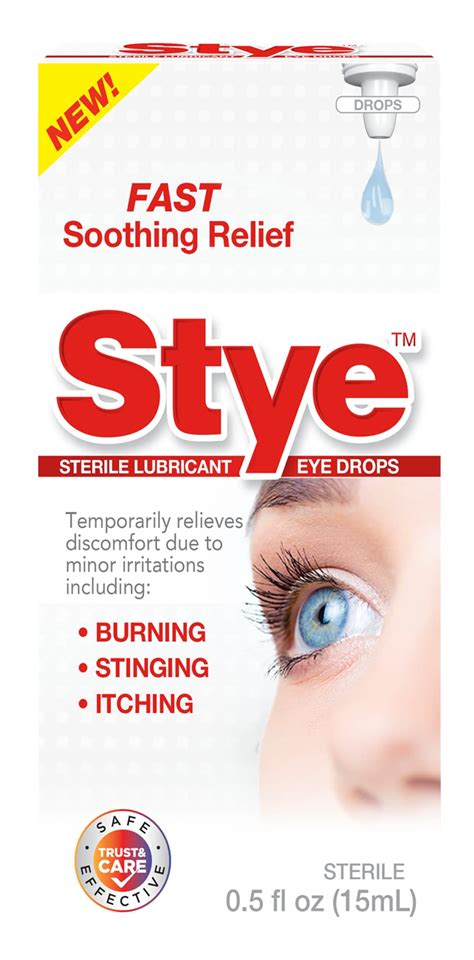 Buy Stye Sterile Lubricant Eye Drops Stye Relief Eye Drops 0 5oz